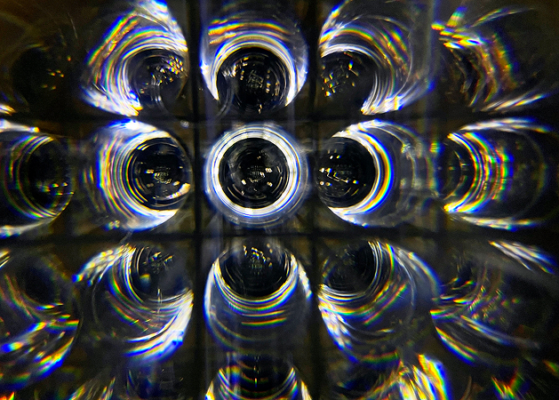 Hall D PrimEx Detector Upgrade Seen inside the Calorimeter